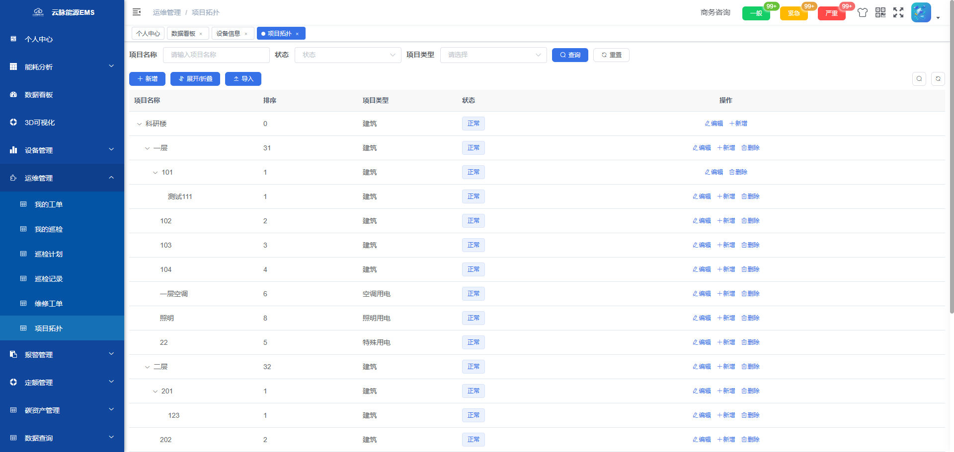 运维管理效果图